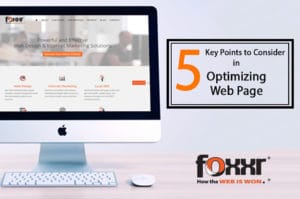 5 key points in web optimization