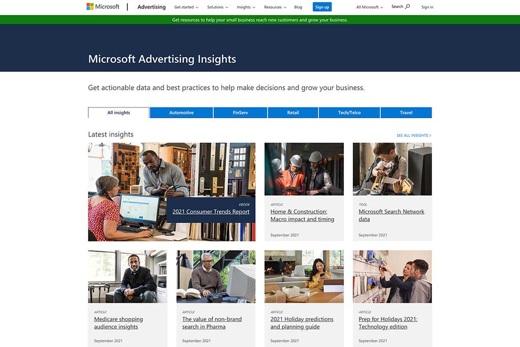 Microsoft advertising insights