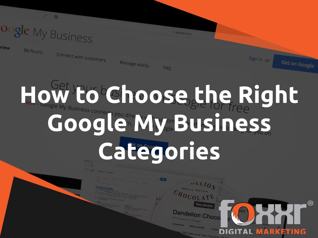 How to choose the right google my business categories