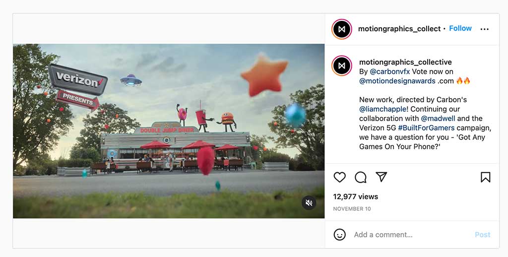 Instagram motion graphics collective