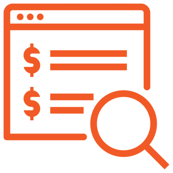 Paid search marketing icon