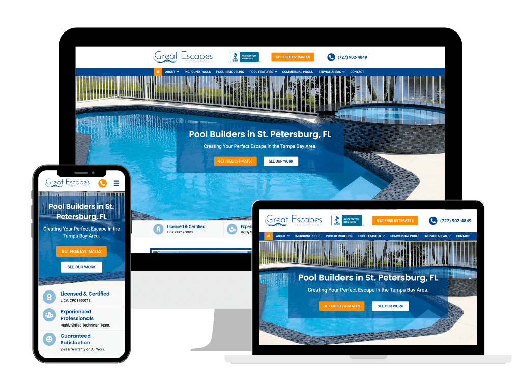 Responsive devices - great escape custom pool