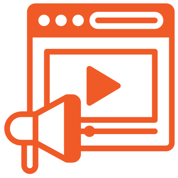 Video marketing services icon