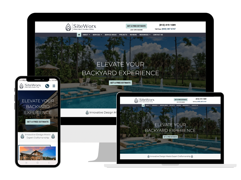 Luxury pool construction in tampa bay