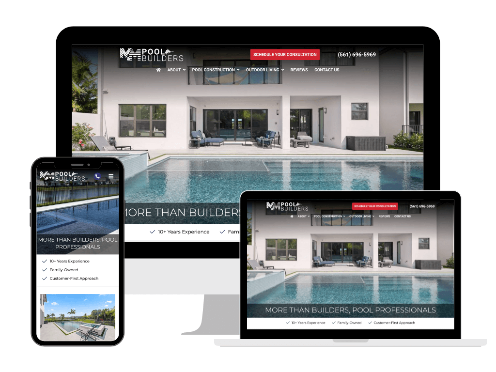 M&m pool builders websites