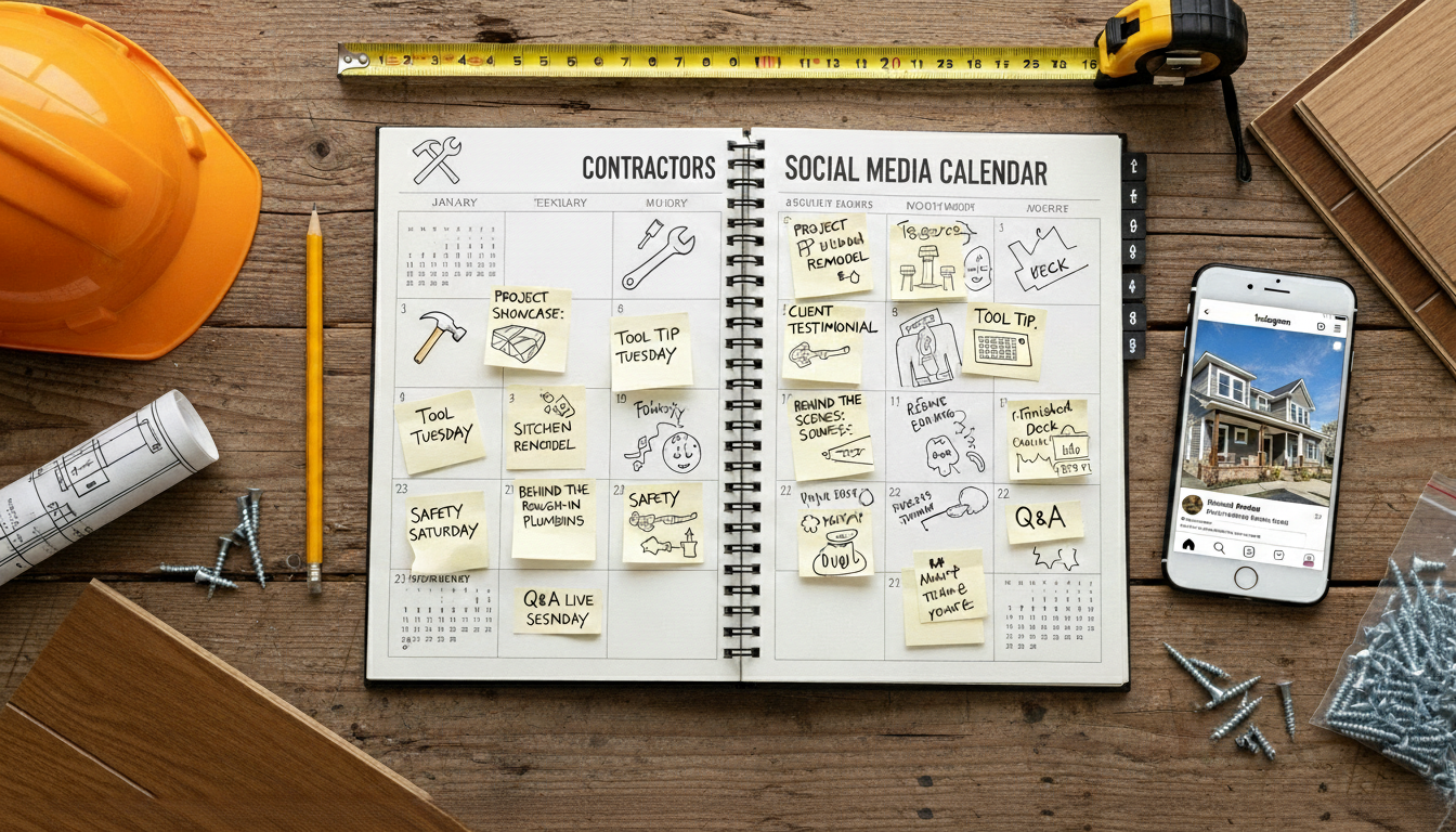 Organic social media management & content calendar