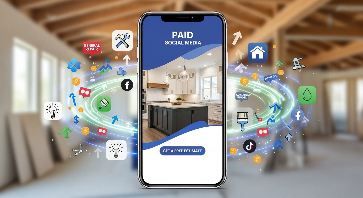 Paid social media advertising services for home contractors