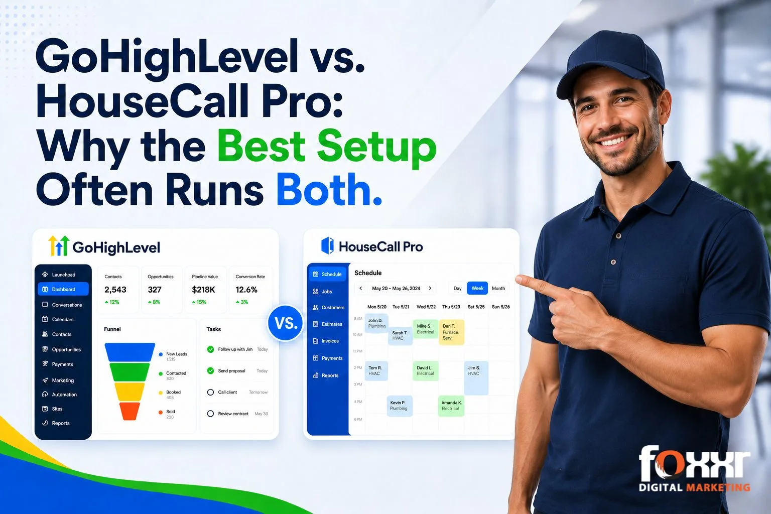 Highlevel vs Housecall Pro