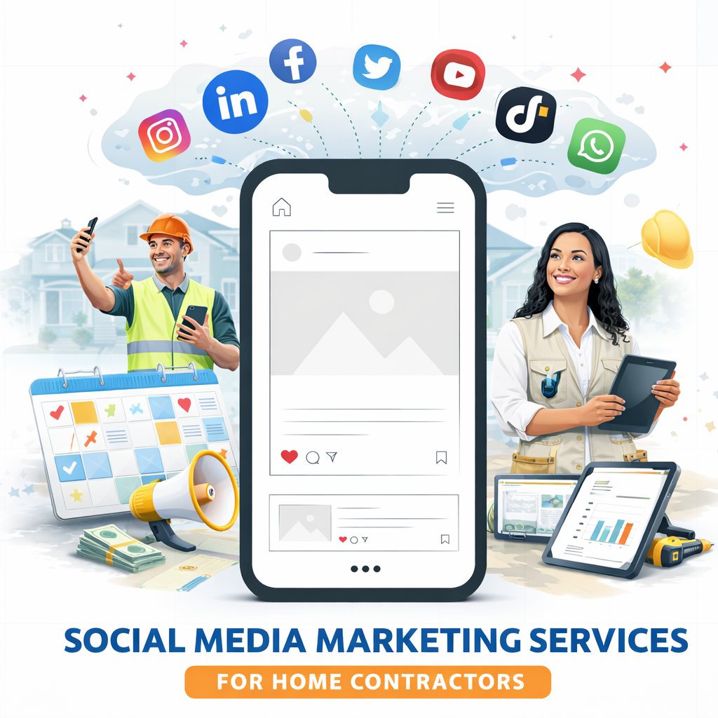 Social media marketing services for home service contractors